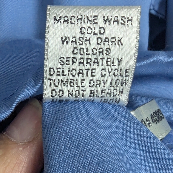 Tri-Mountain Medium Blue Button Down Shirt Women's - Picture 5 of 7